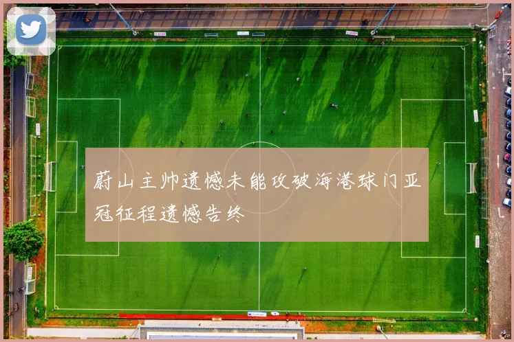 蔚山主帅遗憾未能攻破海港球门亚冠征程遗憾告终